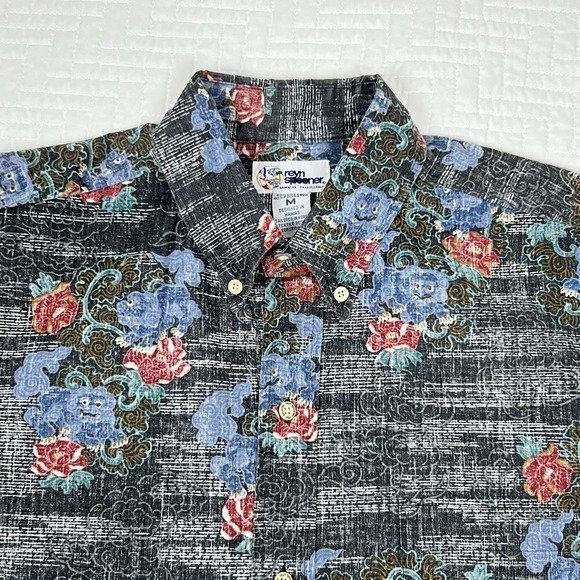 reyn spooner Other - VTG Reyn Spooner Shirt Men's M Hawaiian Traditionals Floral Kloth 1/4 Button